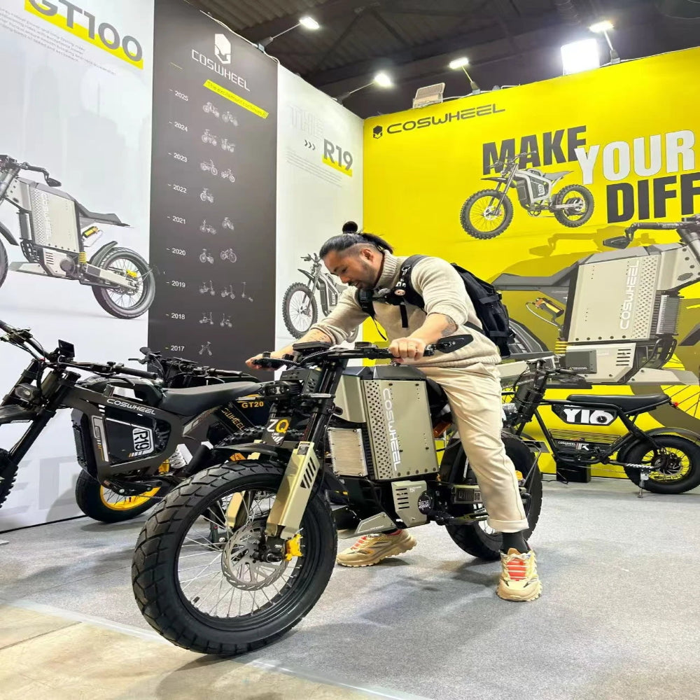 COSWHEEL GT100 Electric Motorcycle, 8600W 72V 50Ah Off-Road Ebike