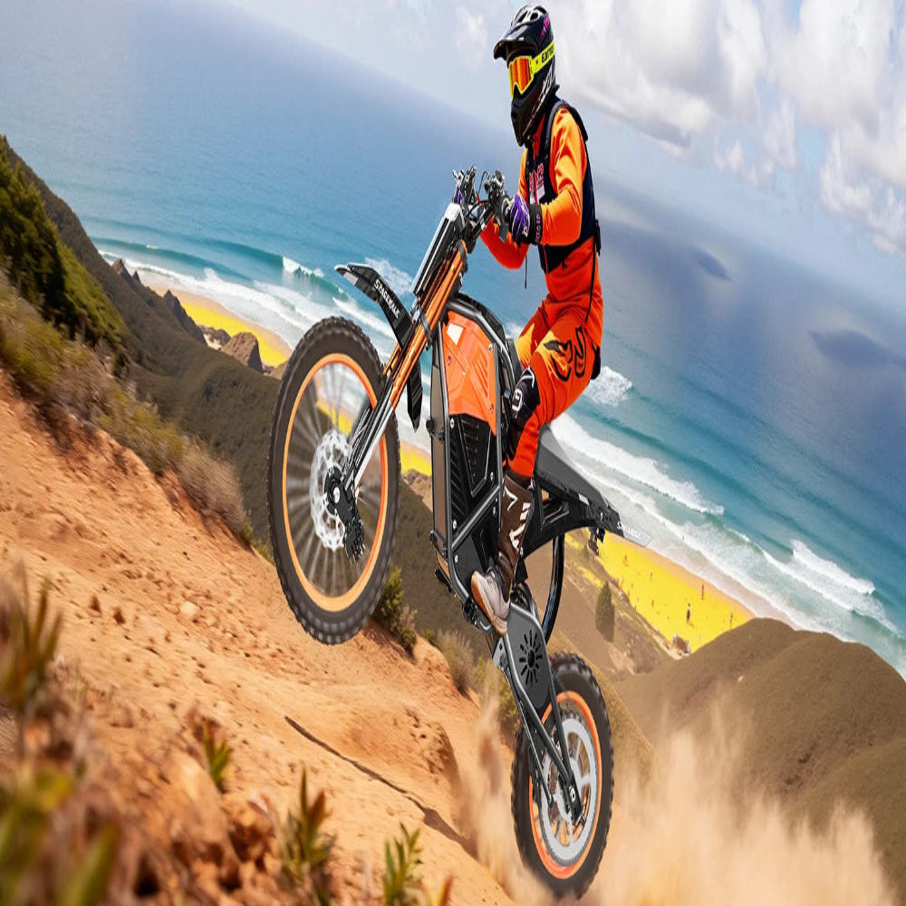 14"/12" Off-Road Electric Dirt Bike, 48V Battery Adventure Ride