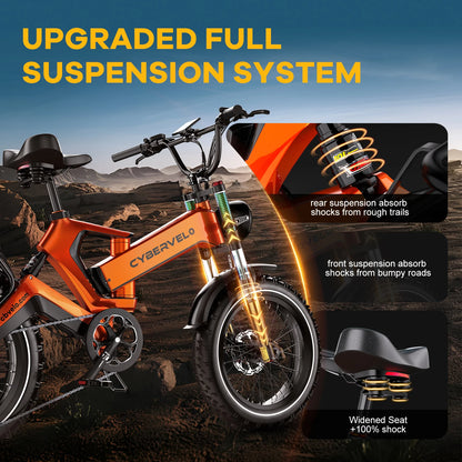 Premium Folding Fat Tire Ebike for Adults EK6