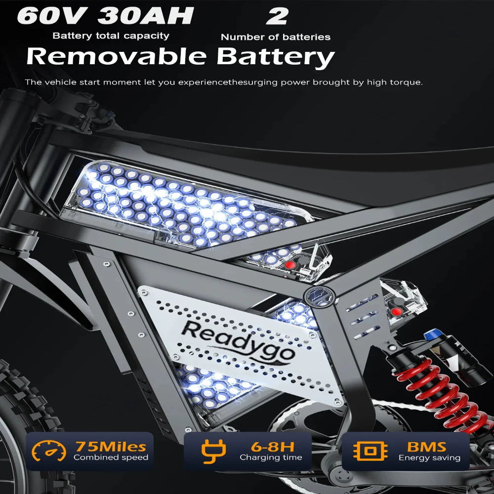 Ultra Premium Adult Electric Dirt Bike, 3000W Power