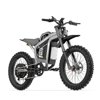 All Terrain 6000W Electric Motorcycle, 72V 40Ah Off-Road Ebike