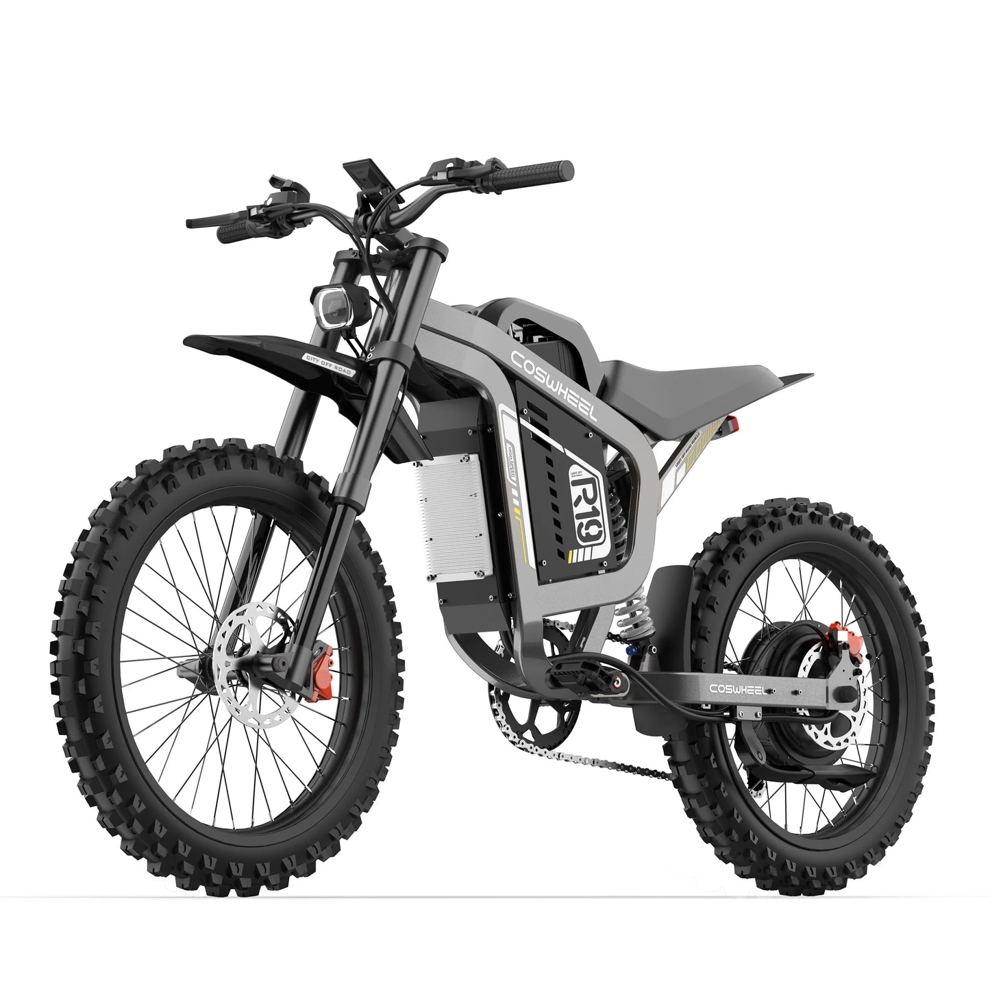 All Terrain 6000W Electric Motorcycle, 72V 40Ah Off-Road Ebike