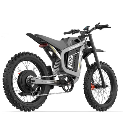All Terrain 6000W Electric Motorcycle, 72V 40Ah Off-Road Ebike
