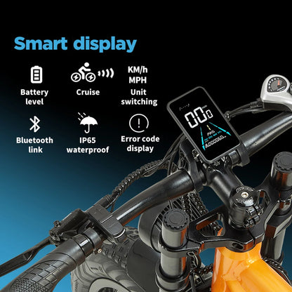 Premium Adult Electric Bicycle, 1000W Motor Fat Tire Ride