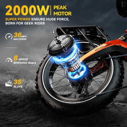 Premium Folding Fat Tire Ebike for Adults EK6