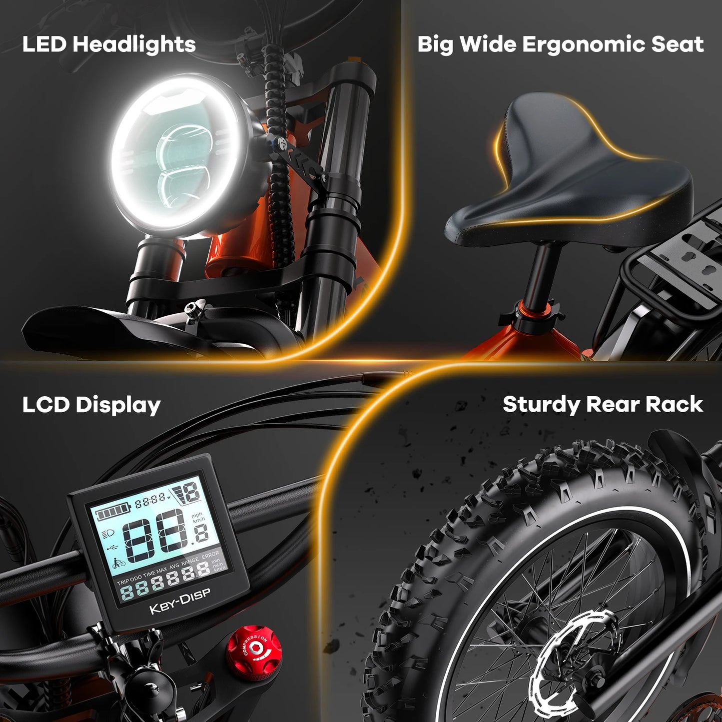 Premium Folding Fat Tire Ebike for Adults EK6