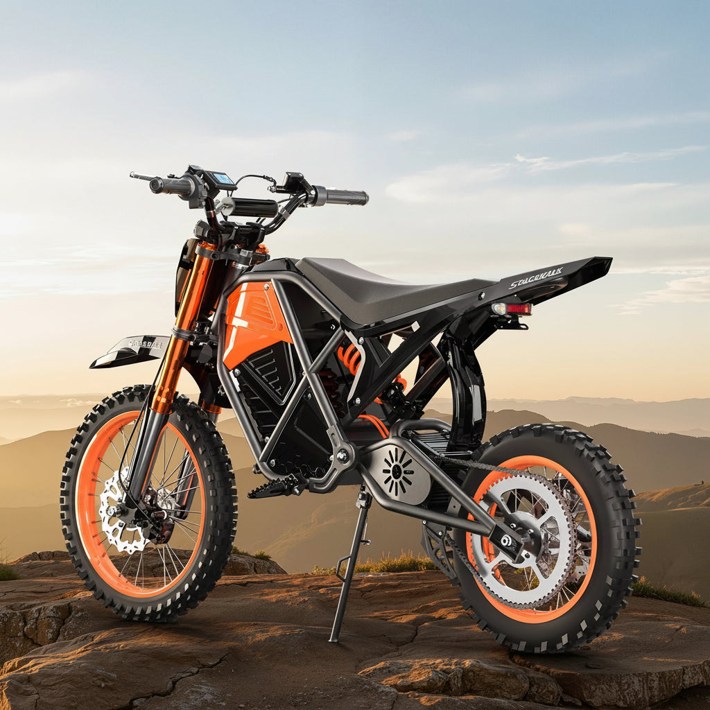 14"/12" Off-Road Electric Dirt Bike, 48V Battery Adventure Ride